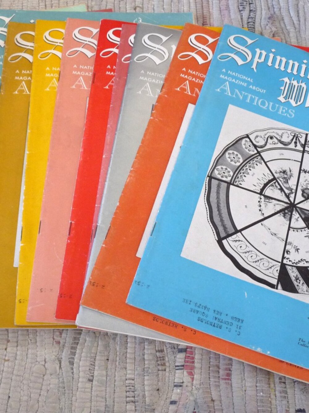 11 Spinning Wheel magazines collecting antiques 1954